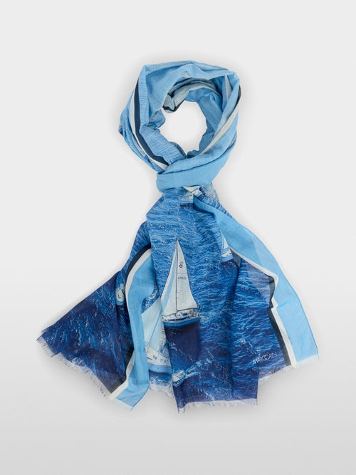 Scarf - Blue/Multi – La Chic